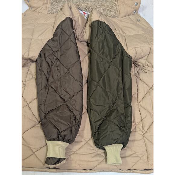 Vintage Mens Field & Stream Insulated Gordon Ferguson Chore Coat Hood Quilted 40 - Picture 13 of 16